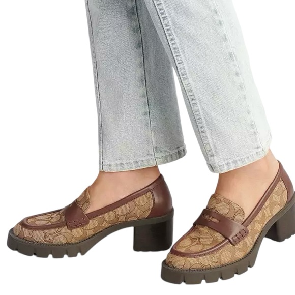 NWT Coach Colleen Loafer In Signature Jacquard 9.5B - Picture 5 of 6